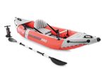 Intex Excursion Pro K1 Kayak Inflatable Fishing Boat, Paddle, Pump, Backpack