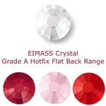 100 x Grade A Hotfix Glass Crystals, EIMASS® 7747 Flat Back Rhinestones, Gems
