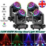 150W 6Bee Eye Moving Head Light RGBW Laser Beam Stage DMX Spot Lighting DJ Disco