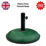 11kg Heavy Duty Round Concrete Umbrella Parasol Base Stand Patio Garden Outdoor