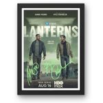 Lanterns signed A4 poster pre-printed autograph Aaron Pierre Kyle Chandler gift