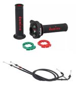Domino XM2 Quick Action Throttle Grips & Cables Honda CBR1000RR Fireblade 08-16