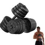 28KG Dumbbells Set 62LB Adjustable Free Weights Home Gym Equipment Lifting Train