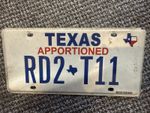Vintage Texas Number Plate Genuine American number  USA license