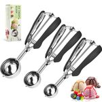 Ice Cream Scoop 3X Ice Cream Scooper Dishwasher Safe Durable for Easy Serving