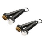 4pcs Golf Club Brush 2 Style Portable Retractable Dust Groove Cleaner Black