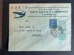 BRAZIL 1932 Air Mail first flight Porto Alegre to Livramento cover - 2 scans