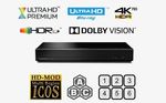 Panasonic DP-UB450EB-K 4K Blu-ray Player- Multiregion Blu-ray + Multi Region DVD