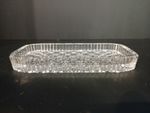Waterford Crystal Alana 8" Oblong Tray Signed Jim O'Leary 1997 Ireland