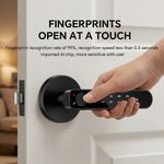 5-in-1 Smart Fingerprint Door Lock Tuya App Keypad IC Card Key Entry