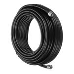 UHF Male PL-259 to UHF Male PL-259 Low Loss RG213 Coax Cable 75Ft for Radio