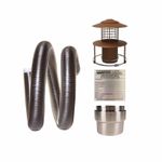 Flexible Flue Chimney Liner 904 Grade & Installation Kit 7 Wood/Multifuel Stoves