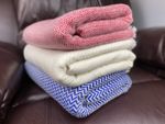 Pashmina Cashmere Blanket Soft Cashmere Sofa Throw Handmade Nepal  Diamond weave