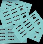 SPOT-ON NUMBER PLATE TRANSFERS/DECALS