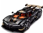 1:8 Koenigsegg Sadair's Spear Brick Build Hypercar 4100+ pcs . Brown Boxed