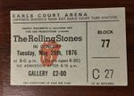 ROLLING STONES - Earls Court  , London 25/5/1976 concert ticket - Superb