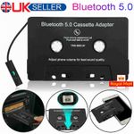 UK Car Audio Cassette Receiver, Bluetooth 5.0 Cassette Aux Adapter for Listening