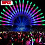 10/80 LED Foam Glow Sticks Party Wedding Flashing LED Light Stick Light-up Wand