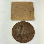 Antique WW1 Bronze Death Plaque Penny Walter Edward Skinner