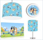 BLUEY CHARACTER  Ceiling shade  , Lamp , Wall Art , Clock or Bundle ,  Reusable