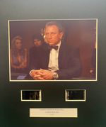 007 JAMES BOND.  CASINO ROYALE  Omega Seamaster  35mm Film Cell  Display
