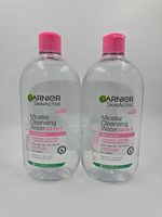 2 X Garnier Micellar Cleansing Water Gentle Face Cleanser & Makeup Remover 700Ml