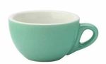12 X Utopia Barista Porcelain Green Cappuccino Cup 7oz 20cl Green