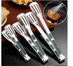 3pcs Set Stainless Steel Easy-Grip Clamps, Cookout Tongs, Heat-Resistant Non-Sli