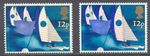 GB 1975 Sailing 12p U/M ERROR/VARIETY: ROSE COLOUR + PHOSPHOR MISSING