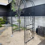 XXL Garden Arch Heavy Duty Metal Trellis Climbing Plants Vine Rack Wedding Stand