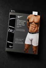 Nike Men’s 3 in 1 Boxers All Black Size Large