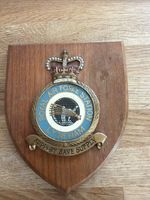 Royal Air Force Station Lyneham mess wall plaque shield RAF
