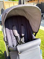 Ickle Bubba Grey Single Pushchair Canopy Adjustable Backrest Swivel Wheels