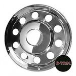 2 x 22.5" Leyland DAF Rear wheel trims hub caps covers stainless steel