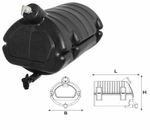 LOKHEN 30L Black Mobile Water Truck Trailer Lorry Water Tank  with Soap Hold