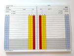 2026/27 Football Referee Score Cards / Match Report Pad (50 Sheets) with Sin Bin