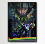 Valentino Rossi MotoGP A3 print from painting by Greg Tillett poster Wall art