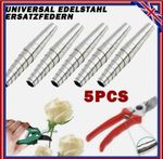5x Pruner Replacement Springs For Garden Secateur Shear Pruner Stainless Steel