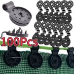 5/10/100Pcs Heavy Duty Lock Grip Plastic Clips Greenhouse Shade Cloth Fix Clamp