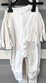 5 Baby Sleepsuits Unisex 0-3 Months From George New with Tags