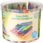 CRAYOLA My First Jumbo Crayons Assorted Colours, Pack of 24 Easy-Grip Colouring