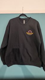 New Orleans Steamboat Company Sweatshirt XL Black Riverboat Natchez Logo USA