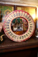 Antique Roulette Gambling Carnival Wheel Wood Casino Game Vintage Circus old