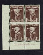 1948 Hereford Bull  Imprint Block of 4 Stamps   Mint Unhinged  Australia