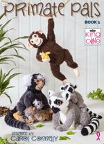 King Cole KNITTING  PATTERN Primate Palls Book, Chimp/Lemur/ Marmoset Truffle/DK