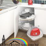 Nuvola 373i Corner Kitchen Pull Out Storage 400mm Door, Unhanded, Hafele, SIGE