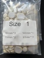 UK Stock 17 pc Pad Set Bb Clarinet Cup size 16.9mm, 14.9mm, 11.4mm, 9.5mm, 3.3mm