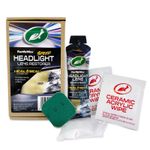 Turtle Wax 53692 Headlight Restorer Car Headlamp Ceramic Polish Cleaner Kit