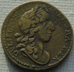 William III Portrait Full 1 Guinea Coin Weight 21mm 8.31g, Scratched Good Detail