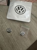2 VW Black  NEW GENUINE KEY 14 mm EMBLEM LOGO